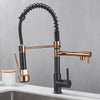 Pulling Kitchen Sink Faucet Dual Outlet Deck Mounted Washing Basin Tap