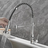Pulling Kitchen Sink Faucets Dual Outlet Washing Basin Mixer Taps
