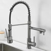 Pulling Kitchen Sink Faucets Dual Outlet Washing Basin Mixer Taps
