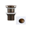 Push Button Drain Stopper Brass Bathroom Sink Pop-Up Basin Waste Drain