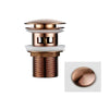 Push Button Drain Stopper Brass Bathroom Sink Pop-Up Basin Waste Drain