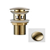 Push Button Drain Stopper Brass Bathroom Sink Pop-Up Basin Waste Drain