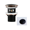 Push Button Drain Stopper Brass Bathroom Sink Pop-Up Basin Waste Drain