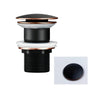 Push Button Drain Stopper Brass Bathroom Sink Pop-Up Basin Waste Drain