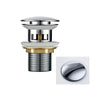 Push Button Drain Stopper Brass Bathroom Sink Pop-Up Basin Waste Drain