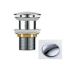 Push Button Drain Stopper Brass Bathroom Sink Pop-Up Basin Waste Drain