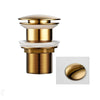 Push Button Drain Stopper Brass Bathroom Sink Pop-Up Basin Waste Drain