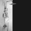 Rain Shower System Set Faucets with Storage Shelf