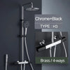 Rainfall Bath Shower Mixer Tap Shower Set Shower System with Handshower