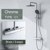 Rainfall Bath Shower Mixer Tap Shower Set Shower System with Handshower