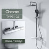 Rainfall Bath Shower Mixer Tap Shower Set Shower System with Handshower