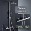 Rainfall Bath Shower Mixer Tap Shower Set Shower System with Handshower