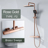 Rainfall Bath Shower Mixer Tap Shower Set Shower System with Handshower