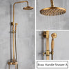 Rainfall Bathroom Shower Set Antique Shower Mixers with Handshower