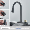 Rainfall Kitchen Faucet Pull Out 3 Way Nozzle Gourmet Kitchen Faucet