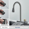 Rainfall Kitchen Faucet Pull Out 3 Way Nozzle Gourmet Kitchen Faucet
