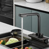 Rainfall Kitchen Faucet Temperature Digital Display Pull Out Faucet