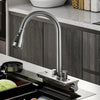 Rainfall Kitchen Faucet Temperature Digital Display Pull Out Faucet