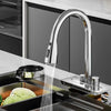 Rainfall Kitchen Faucet Temperature Digital Display Pull Out Faucet