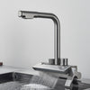 Rainfall Kitchen Faucet Temperature Digital Display Pull Out Tap