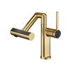 Rainfall Rotating Brass Basin Sink Faucet Multi-Function Water Mixer