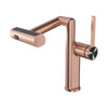 Rainfall Rotating Brass Basin Sink Faucet Multi-Function Water Mixer
