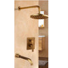 Rainfall Shower Faucet Set Ceiling Mounted Handle Shower Mixer Tap