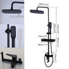 Rainfall Shower Faucet Set Single Lever Bathtub Shower Mixer Faucet