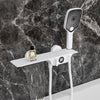 Rainfall Shower Head Digital Display Mixer Tap Shower Faucets Set