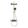 Rainfall Shower System Brass Bathroom Shower Faucet with Mixer Valve