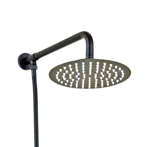 Rainfall Style Shower Head with Shower Arm And Shower Hose – Index