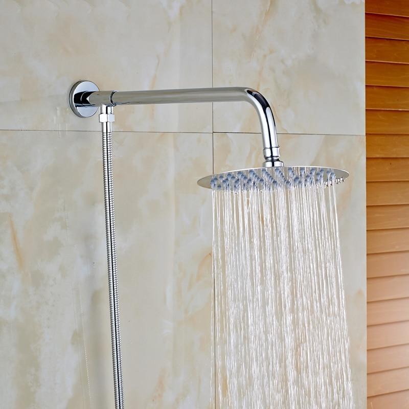 Rainfall Style Shower Head with Shower Arm And Shower Hose – Index