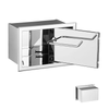 Recessed Toilet Paper Holder Stainless Steel Wall Tissue Storage Box