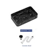 Rectangular Ceramic Table Countertop Basin Vessel Sink Stone Pattern