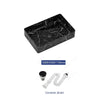 Rectangular Ceramic Table Countertop Basin Vessel Sink Stone Pattern