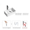 Rectangular Ceramic Table Sink Bathroom Above Counter Vessel Sink