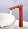Red Basin Faucet Sink Mixer Bathroom Basin Tap Brass Crane Sink Tap