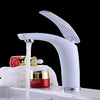Red Bathroom Faucet Brass Basin Sink Faucet Mixer Tap Single Handle