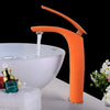 Red Bathroom Faucet Brass Basin Sink Faucet Mixer Tap Single Handle