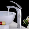 Red Bathroom Faucet Brass Basin Sink Faucet Mixer Tap Single Handle