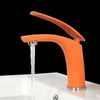 Red Bathroom Faucet Brass Basin Sink Faucet Mixer Tap Single Handle