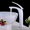 Red Bathroom Faucet Brass Basin Sink Faucet Mixer Tap Single Handle