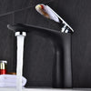 Red Mixer Bathroom Faucet Wash Tap Gold Bathroom Water Crane Faucet 