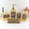 Resin Made Toiletries Container Bathroom Accessories Set