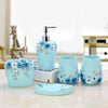 Resin Made Toiletries Container Bathroom Accessories Set