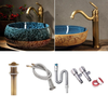 Retro Ceramic Countertop Basin Sink Designer Bathroom Vessel Sink