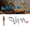 Retro Ceramic Countertop Basin Sink Designer Bathroom Vessel Sink