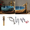 Retro Ceramic Countertop Basin Sink Designer Bathroom Vessel Sink