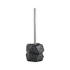 Retro Stone Pattern Ceramic Holder with Long Handle Bath Cleaning Brush
