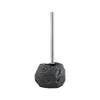 Retro Stone Pattern Ceramic Holder with Long Handle Bath Cleaning Brush